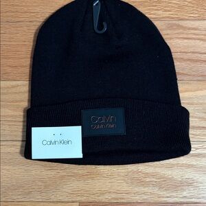 Calvin Klein Black Beanie Hat